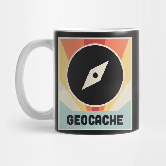 GEOCACHE | Vintage Style Poster by MeatMan